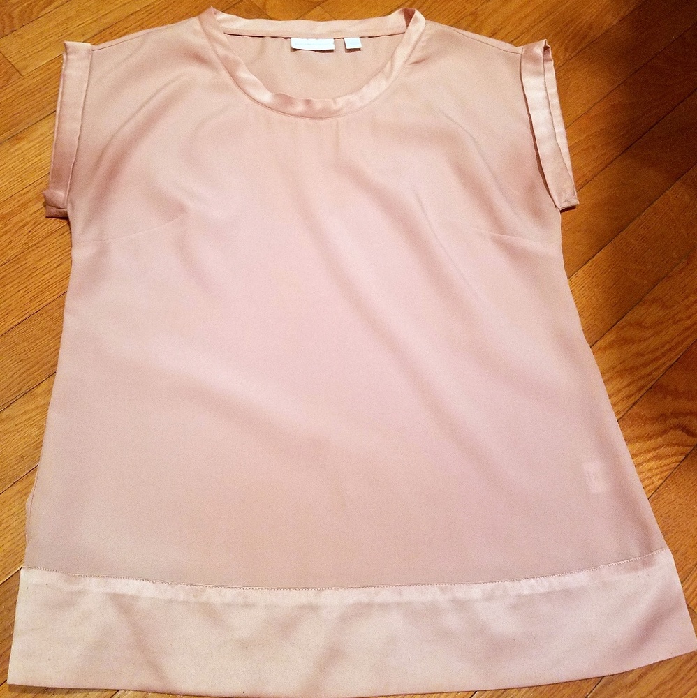 New York & Company Pink Blouse Dress Shirt Small